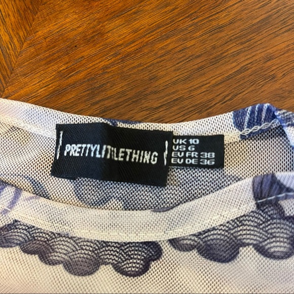 New without tags 90s inspired Asian sheer bodysuit - Picture 5 of 6